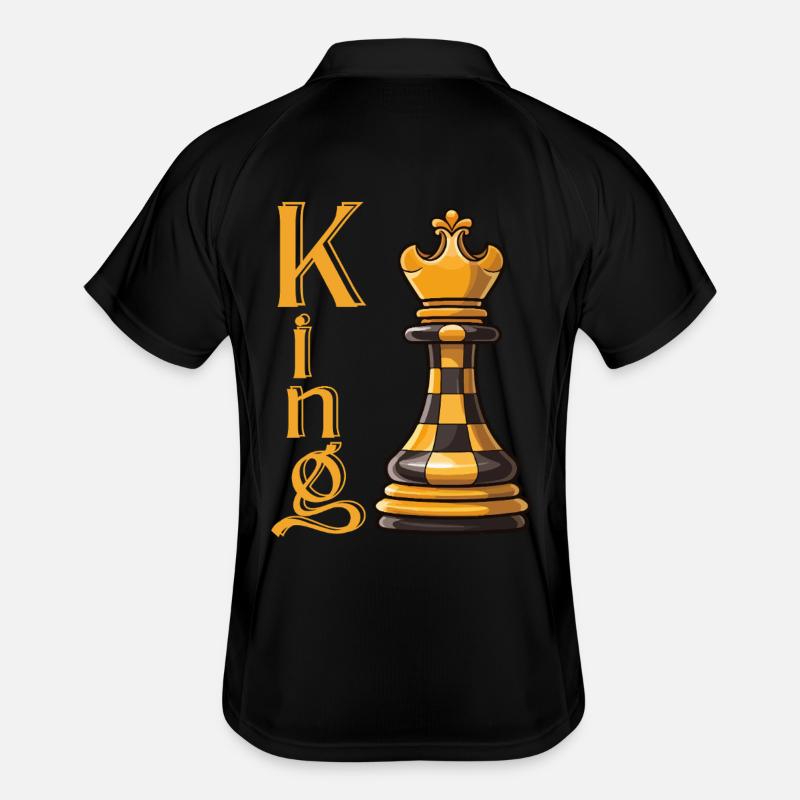 Roi des échecs Élégance Polo respirant Homme