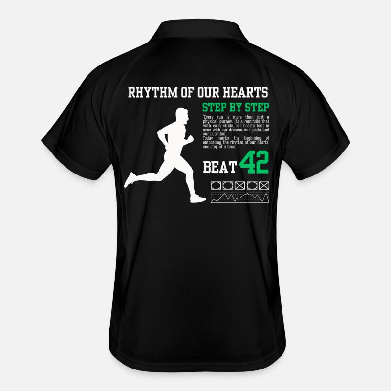 Step by Step Beat 42 - Men's Polo breathable - black/white