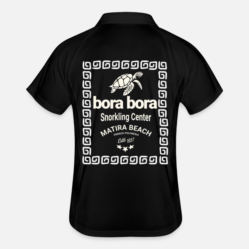 Logo Bora Bora Centre Plongée Polo respirant Homme