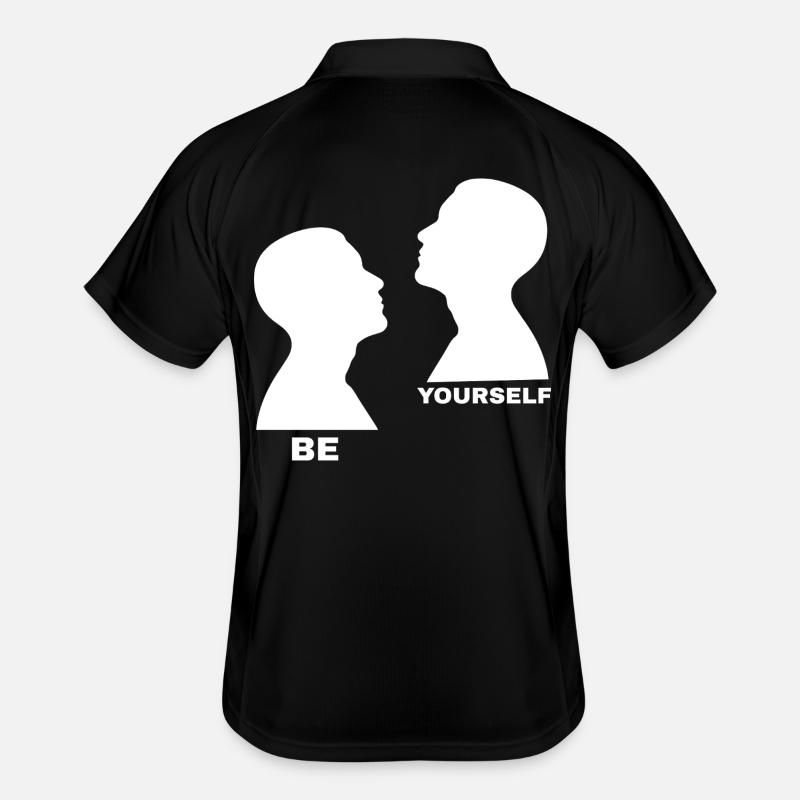 Be Yourself – Minimalist Motif Men's Polo breathable