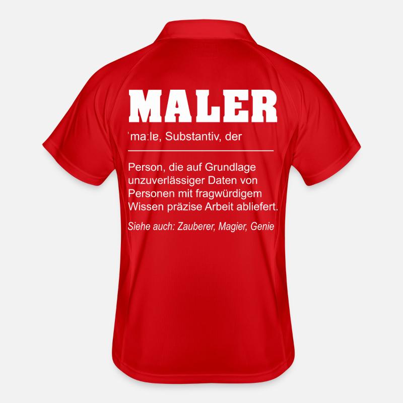 Funny Definition Painter Profession Men's Polo breathable