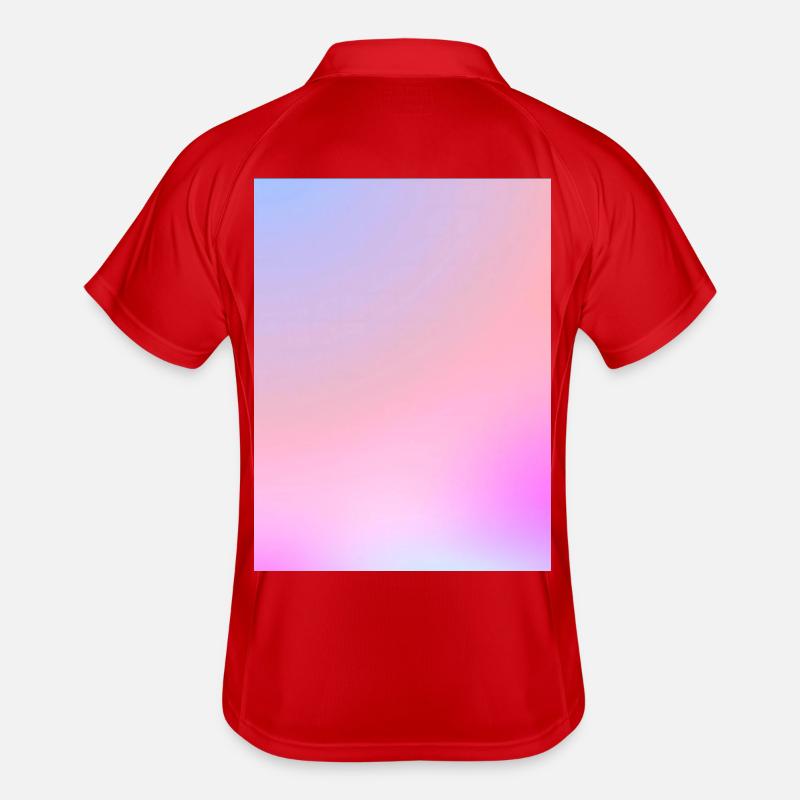 Dreamy Cotton Candy Pastel Gradient Men's Polo breathable