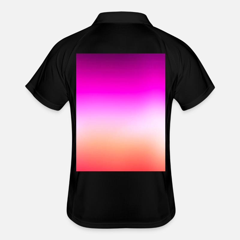 Radiant Pastel Sunset Gradient Men's Polo breathable