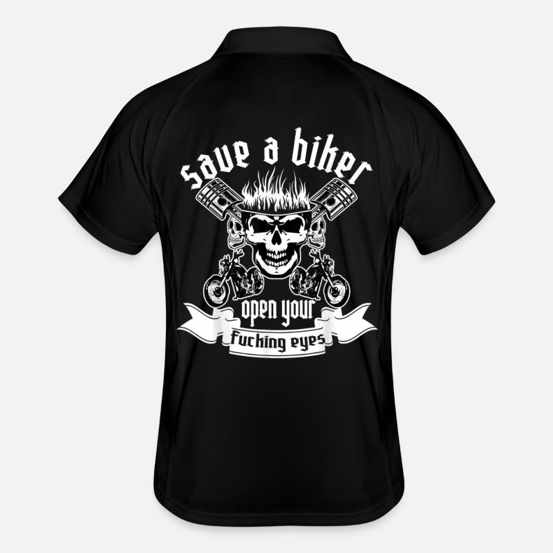 Biker Skull Motors Rallye Männer Polo atmungsaktiv