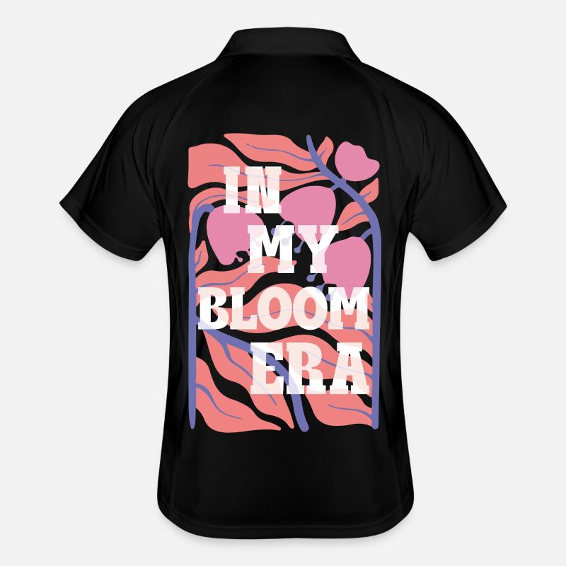 In My Bloom Era – Expression faute de frappe rétro sur les fleurs Polo respirant Homme