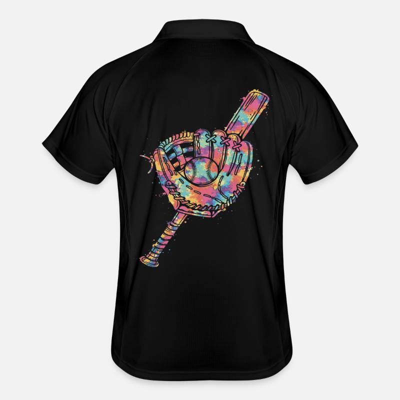 Ball and Bat Glove Multicolor Men's Polo breathable