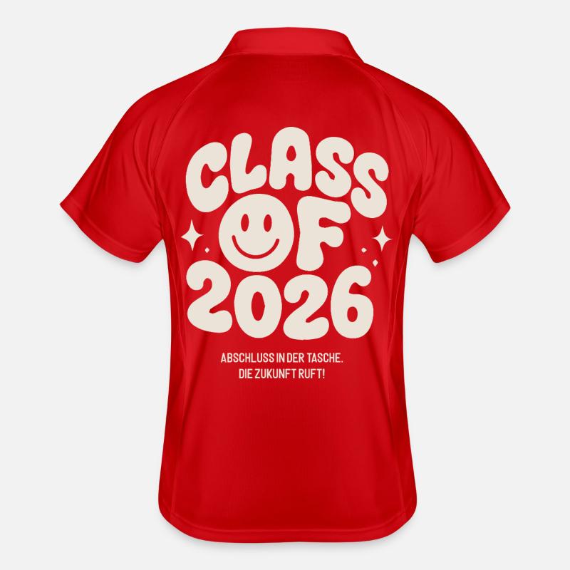 Abschluss 2026 - die Zukunft ruft! Männer Polo atmungsaktiv