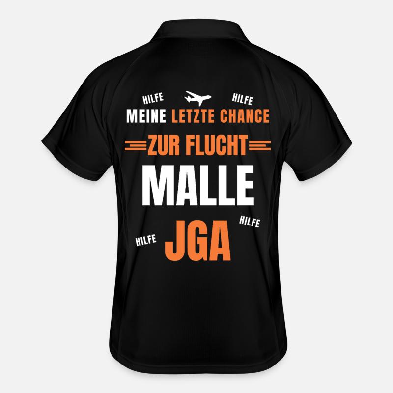 Bräutigam JGA Mallorca  Poltern Team Outfit Männer Polo atmungsaktiv