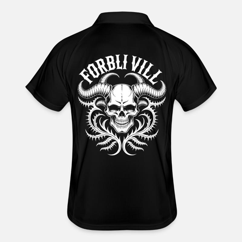 Gorblin Villa Schädel Männer Polo atmungsaktiv