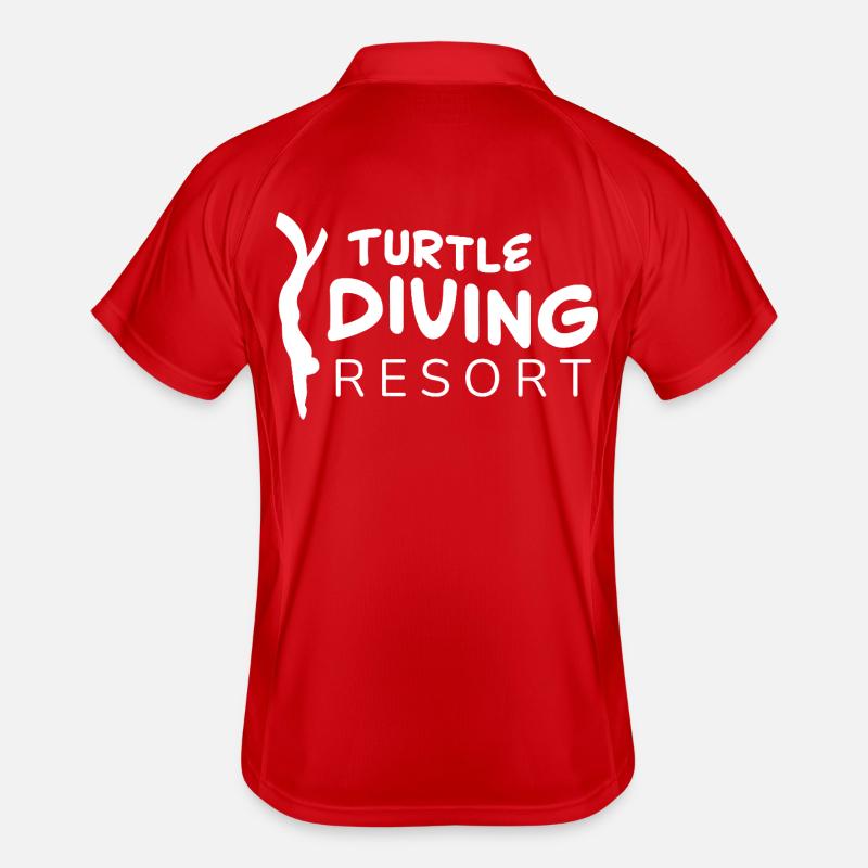 Logo du complexe de plongée pour tortues Polo respirant Homme