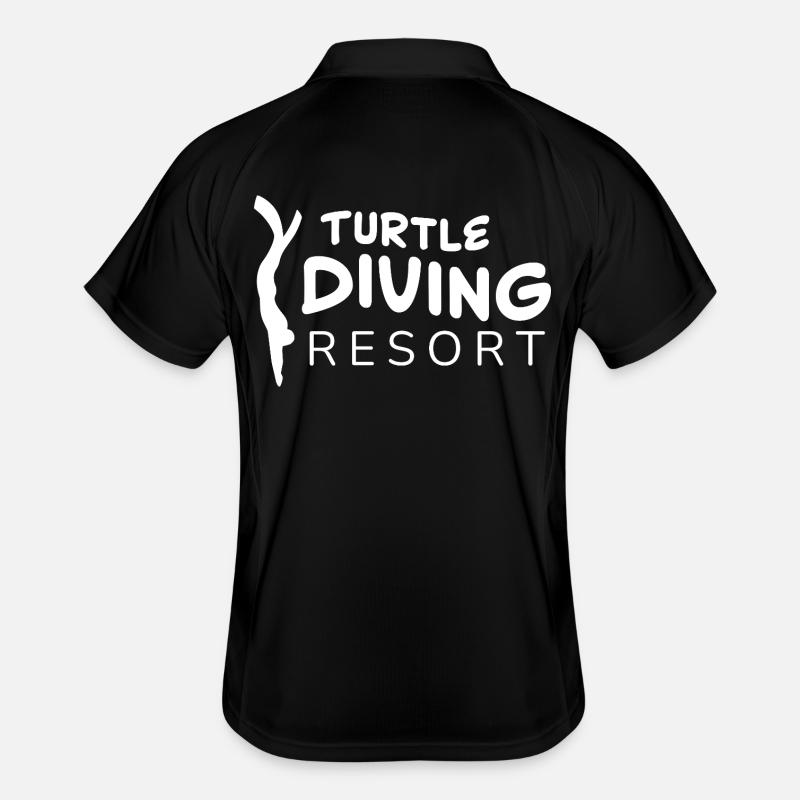 Logo du complexe de plongée pour tortues Polo respirant Homme