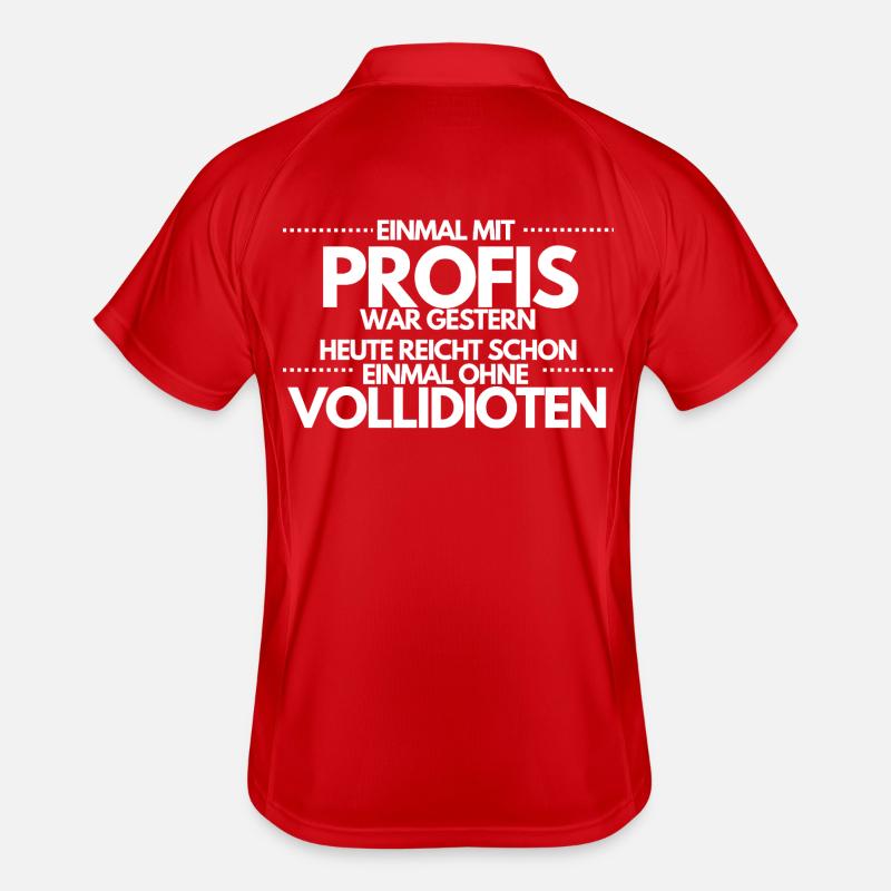 Once without complete idiots / Once with professionals Men's Polo breathable