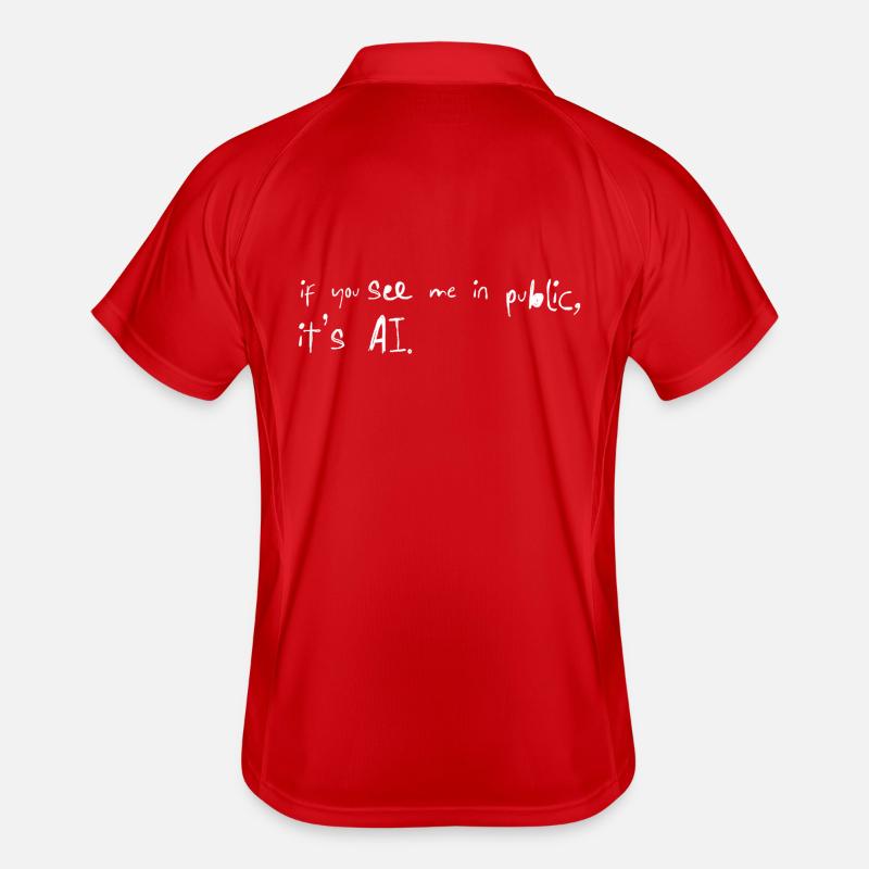 If You See Me It’s AI Meme Trend Spruch Männer Polo atmungsaktiv