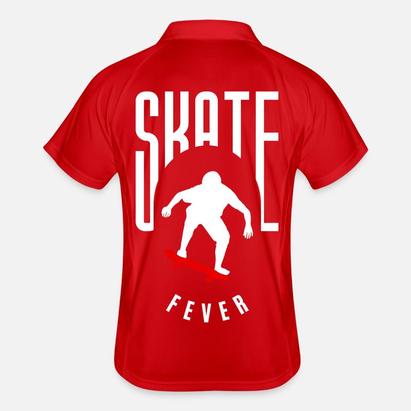 Conception de skateboard et de patineur. Dans la conception Collen Polo respirant Homme