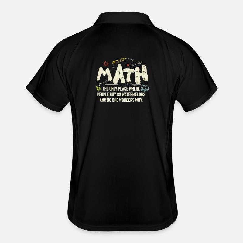 mathematics Men's Polo breathable