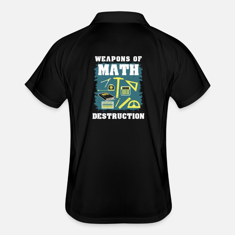 Math math gift - Men's Polo breathable - black/white