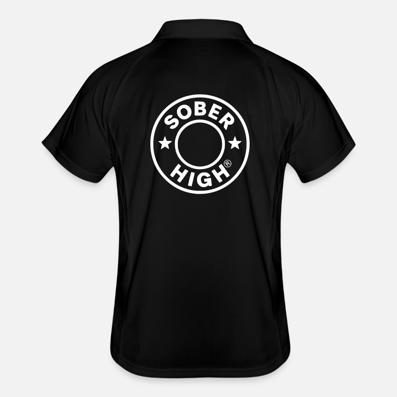 Vivre proprement. Sentir-vous défoncé. Soberhigh. Polo respirant Homme
