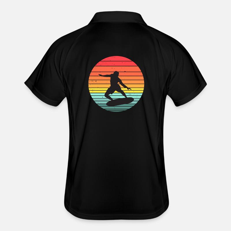 surf, surfer, surfeur Polo respirant Homme