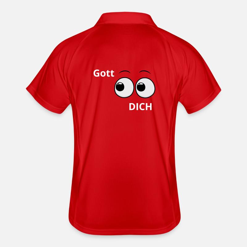 Gott sieht und sucht dich Männer Polo atmungsaktiv
