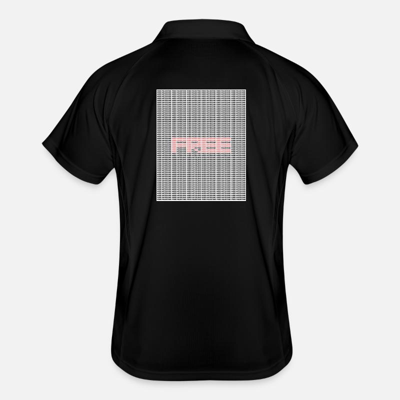FREE PALESTINE TEXT Men's Polo breathable
