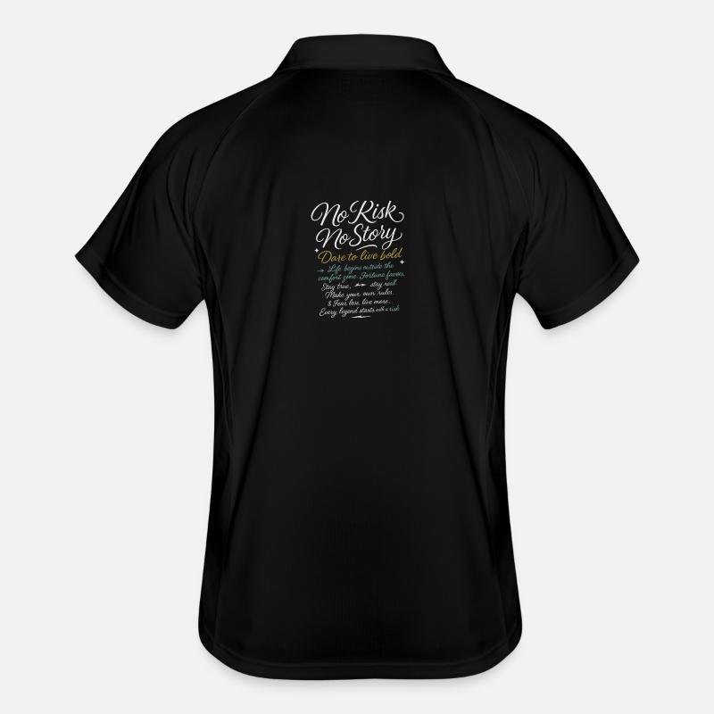 No_Risk_No_Story Polo respirant Homme