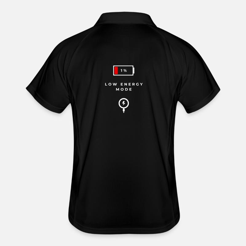 Low Energy Mode Graphics - Men's Polo breathable - black/white