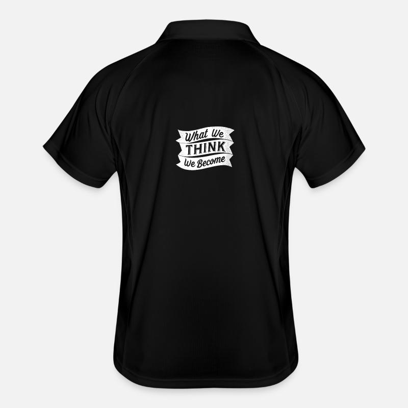 what we think we become Men's Polo breathable