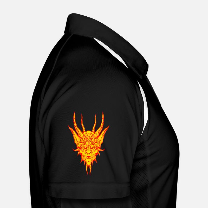 Feuer-Dämon Männer Polo atmungsaktiv