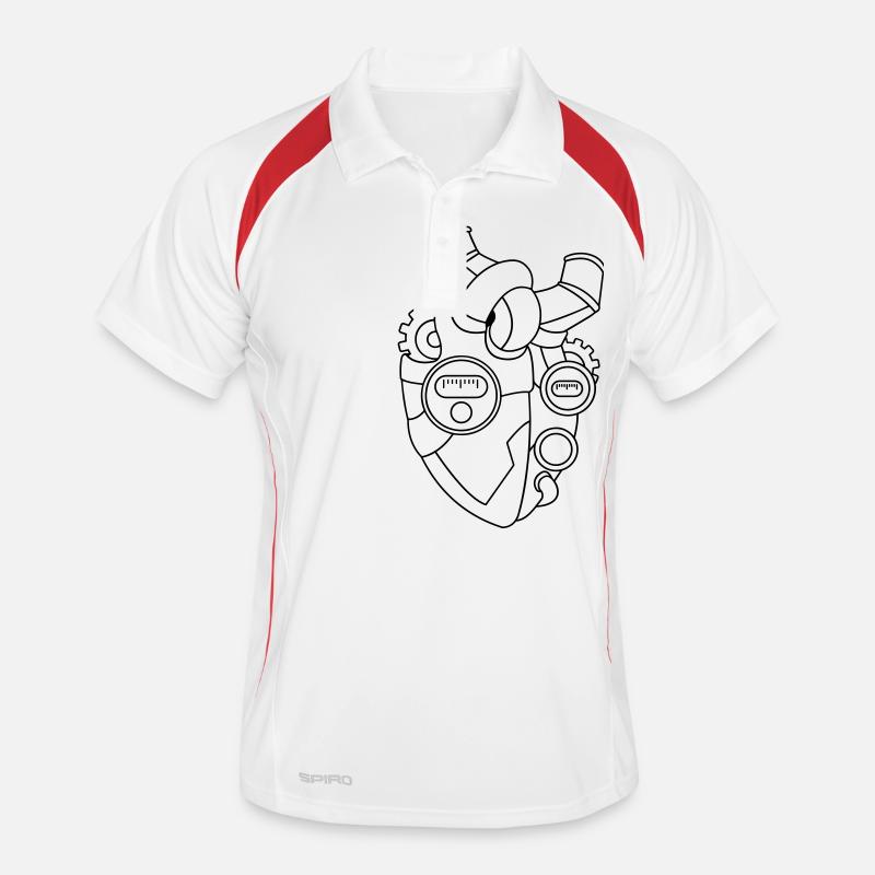 Herz für Technik – Technik Geschenkidee Männer Polo atmungsaktiv