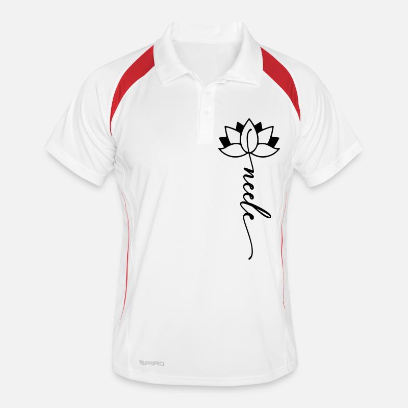 Neele Name Blumenschrift Männer Polo atmungsaktiv