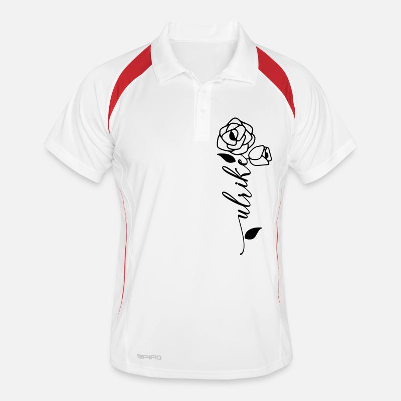 Ulrike Nom Prénom Fleur Polo respirant Homme