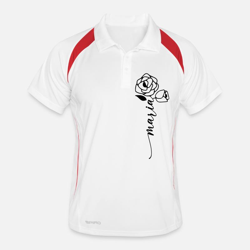 Maria Name Vorname Namensblume Männer Polo atmungsaktiv