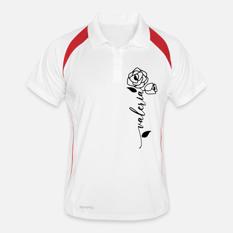 Valeria Name First Name Name Flower Men's Polo breathable