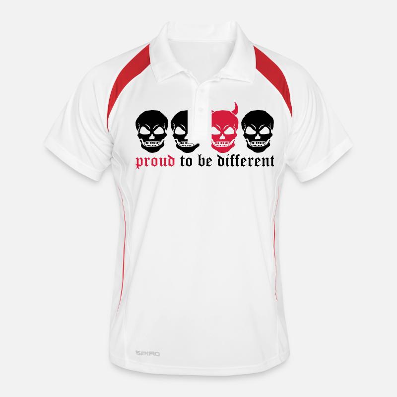 DIFFERENT SKULL - 2C Men's Polo breathable
