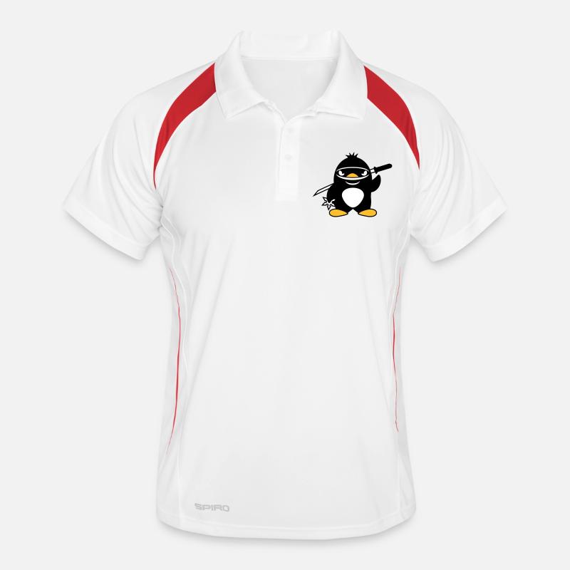Pingouin Ninja Samouraï Japonais Katana Fighter Polo respirant Homme