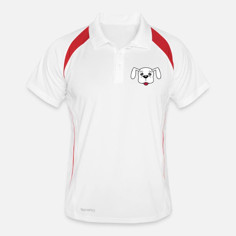 Visage de chien Petit Tête d’animal de compagnie Mignon Polo respirant Homme