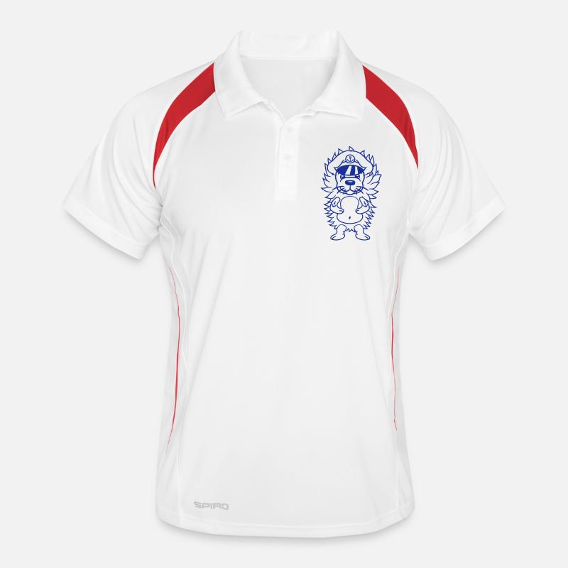 Drôle Petit Hérisson Automne Capitaine Mignon Mignon Polo respirant Homme