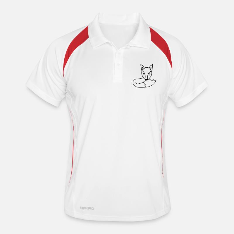 Fuchs Rotfuchs Wildes Tier Schlauer Wald Bewohner Männer Polo atmungsaktiv