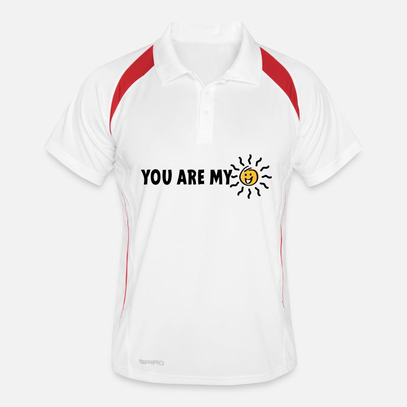 Slogan tu es mon rayon de soleil Polo respirant Homme