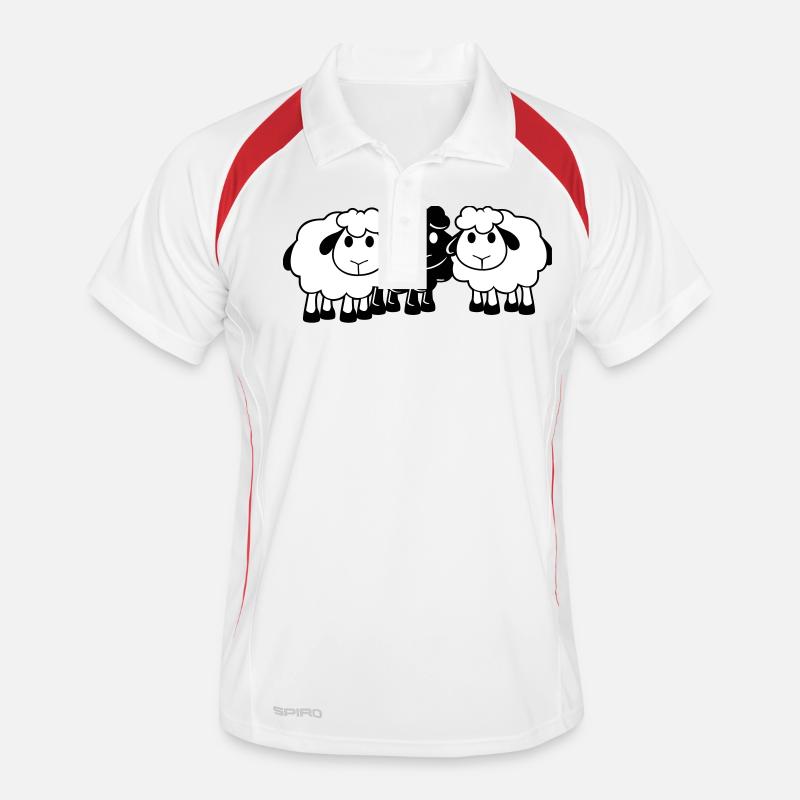 Black Sheep 3 Friends Équipe Crew Mouton Mignon Polo respirant Homme