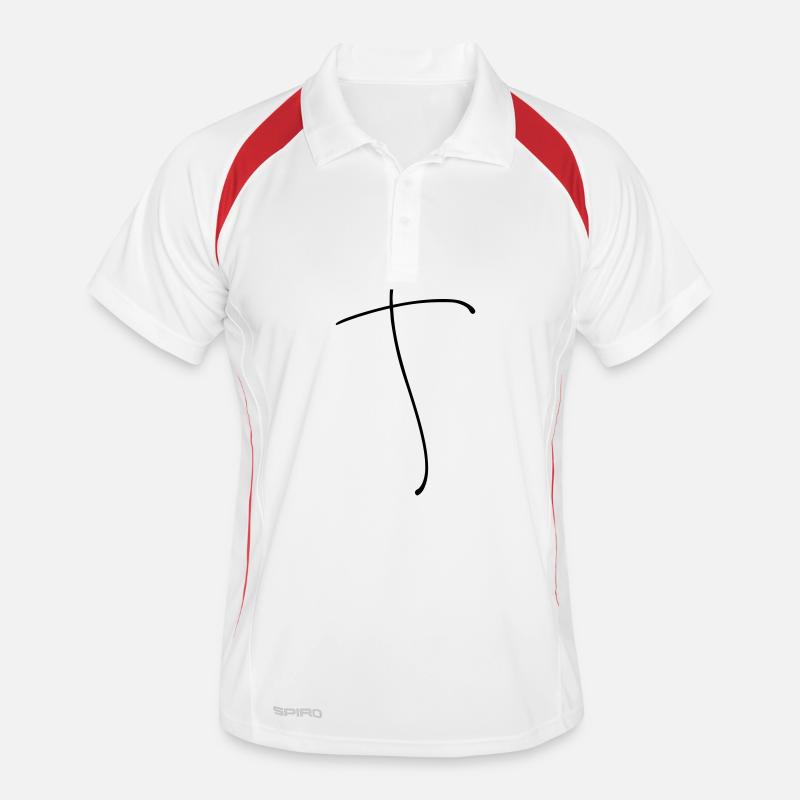 Plain Cross Line Men's Polo breathable