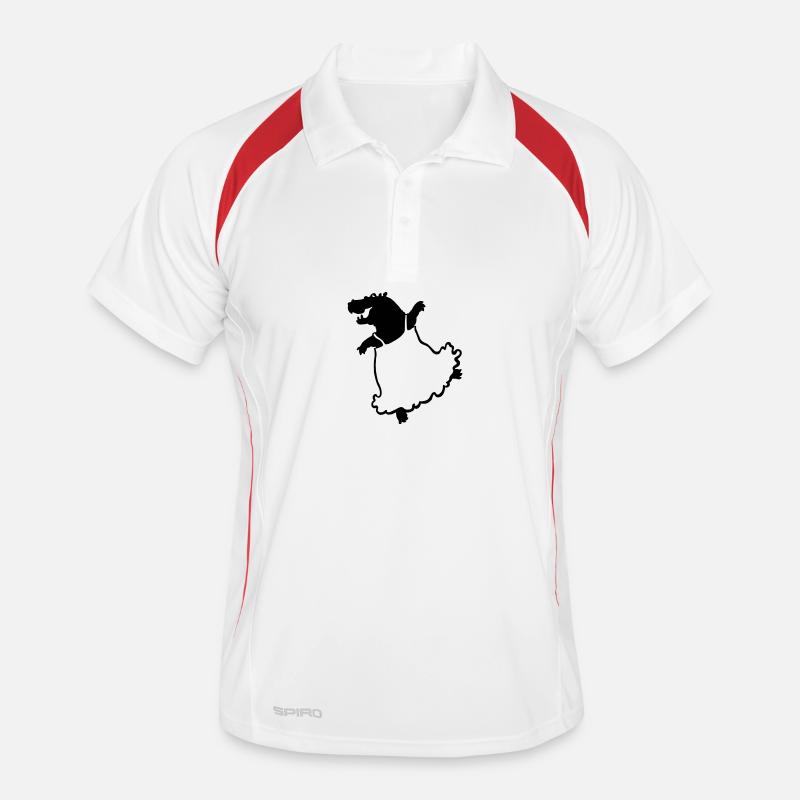 dancing hippo in dress Men's Polo breathable
