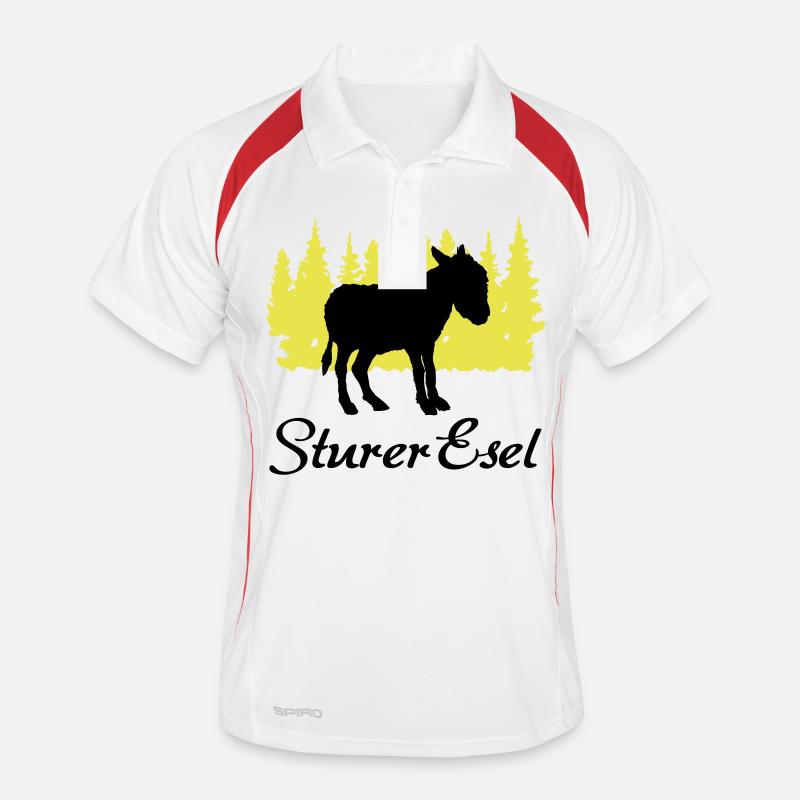 "Sturer Esel: Eigenwillige Beharrlichkeit" Männer Polo atmungsaktiv