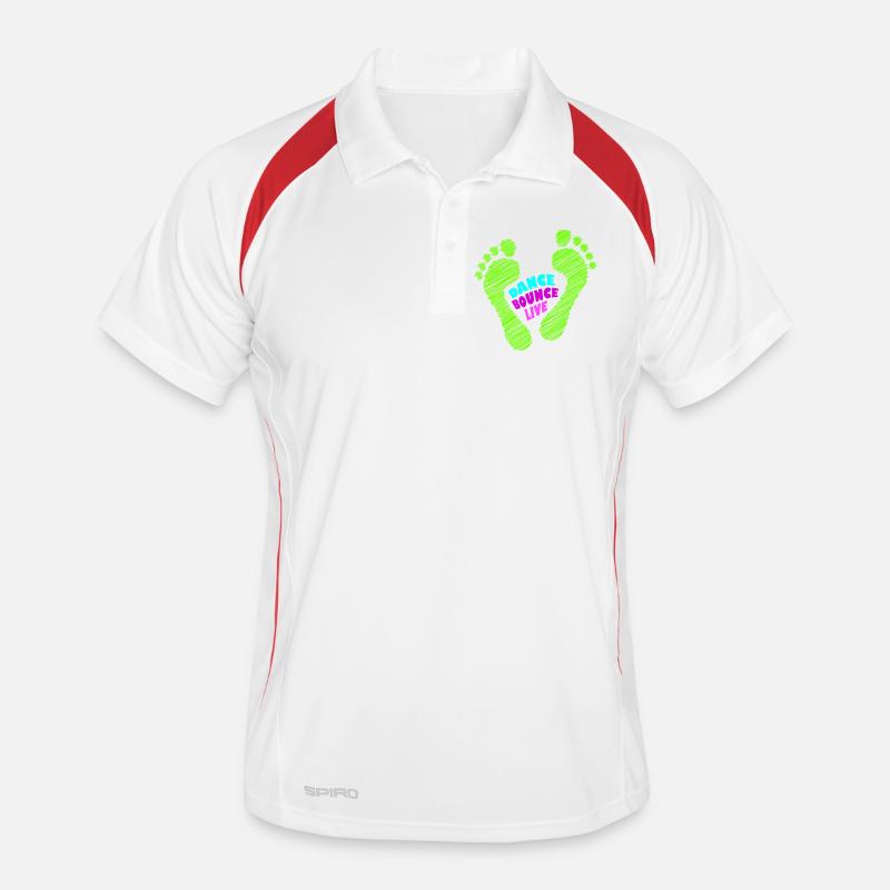 Dance Bounce Live barefoot NEON green Men's Polo breathable