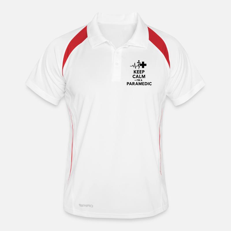 Paramédic Keep Calm Polo respirant Homme