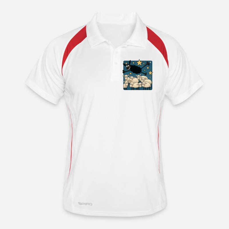 Mouton noir Polo respirant Homme