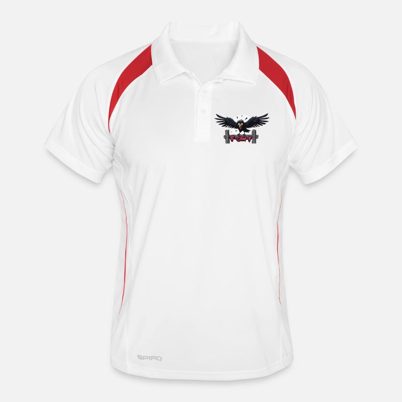 F-Caw-F Apparition du Corbeau Graffiti Polo respirant Homme