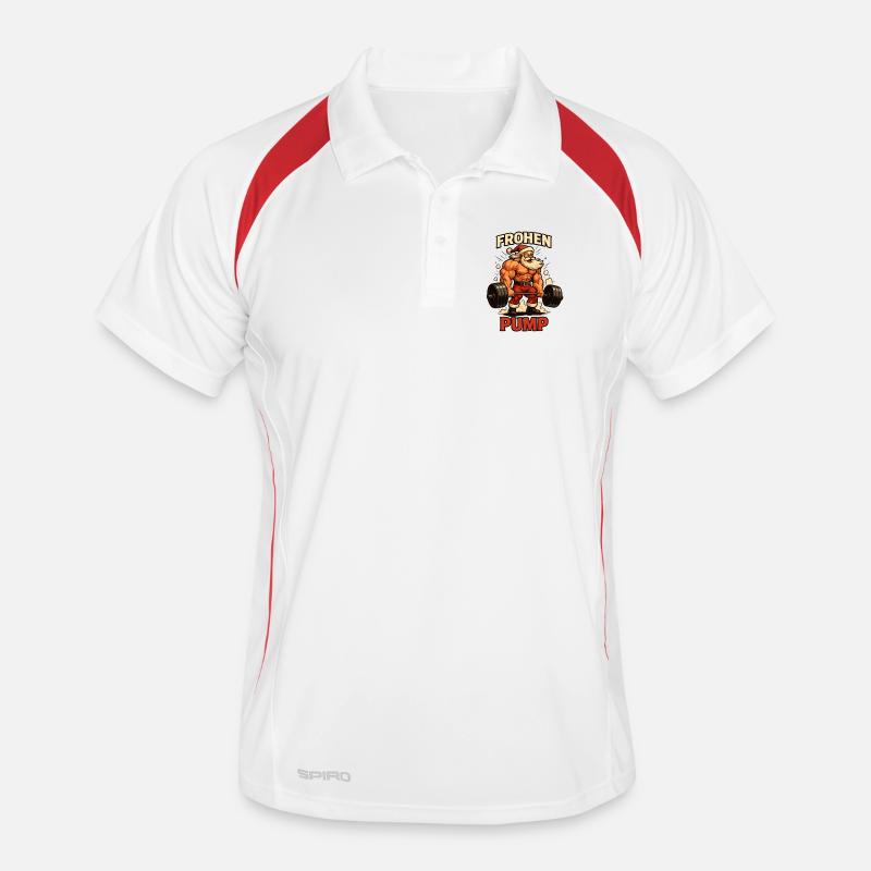 Joyeux costume de Pomper Tes Coups de Noël en chiffon Polo respirant Homme