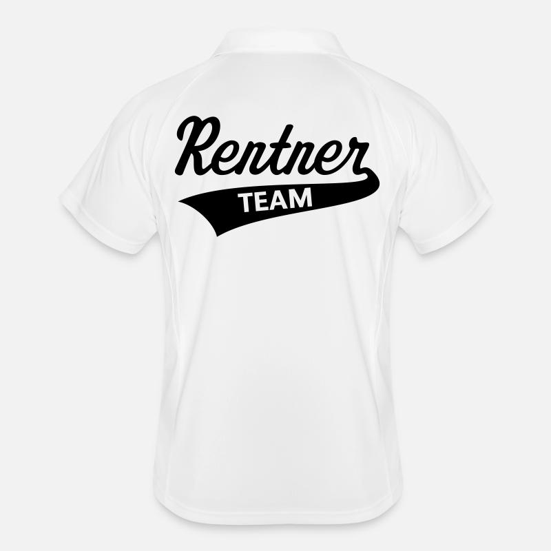 Rentner Team (Senioren Team / Black) Männer Polo atmungsaktiv