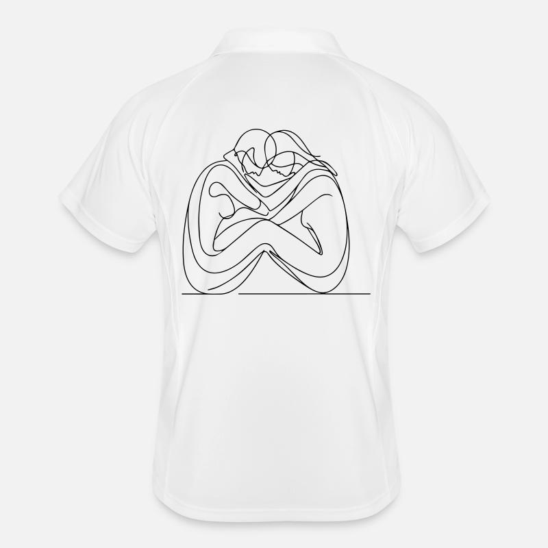 Lignes d’étreinte éternelle Polo respirant Homme